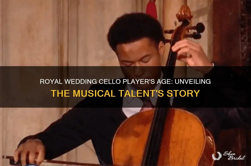 how old is cello player at royal wedding