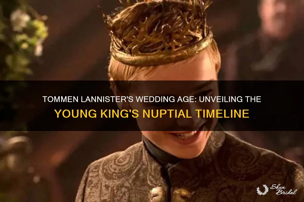how old is tommen lannister at his wedding