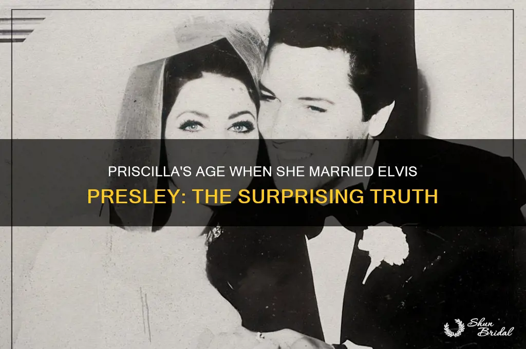 how old priscilla when wed elvis