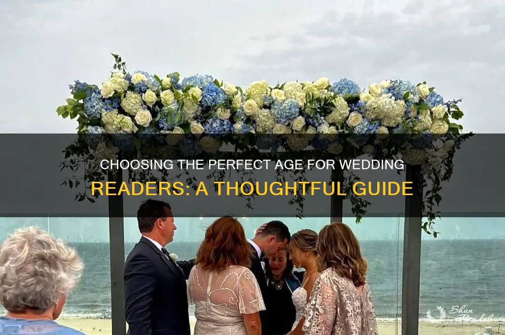 how old should be readers be at wedding
