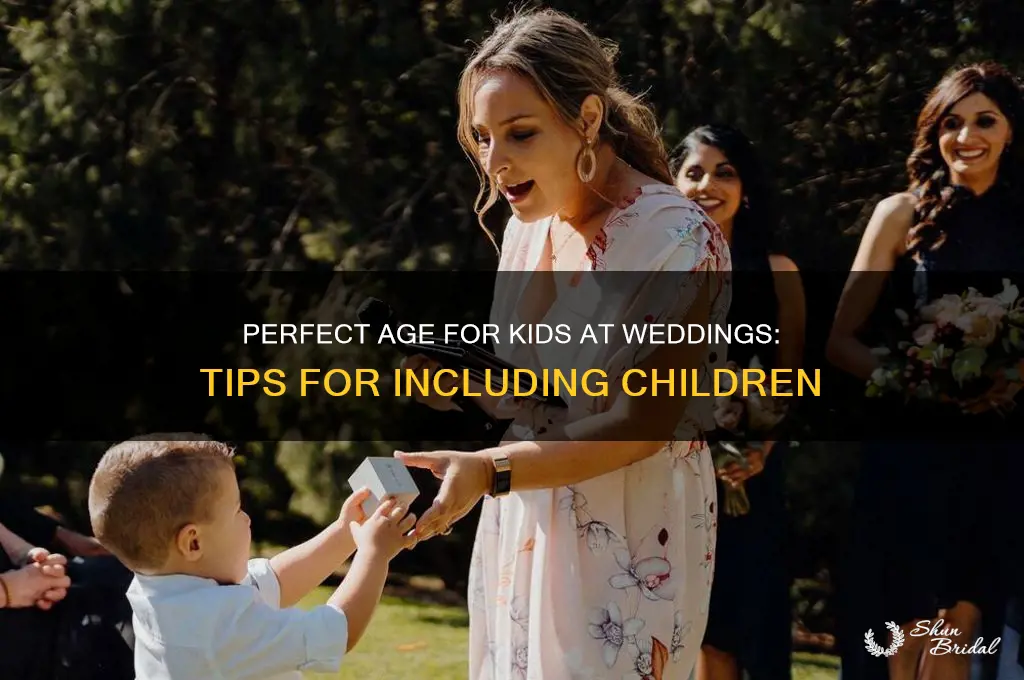 how old should children be in wedding