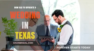 Texas Wedding Officiant Age Requirements: What You Need to Know