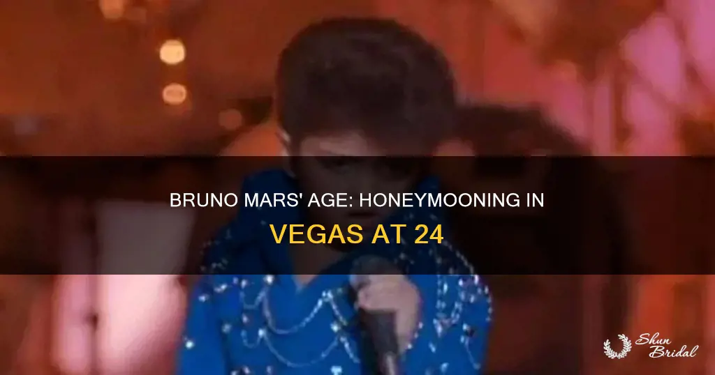 how old was bruno mars in honeymoon in vegas