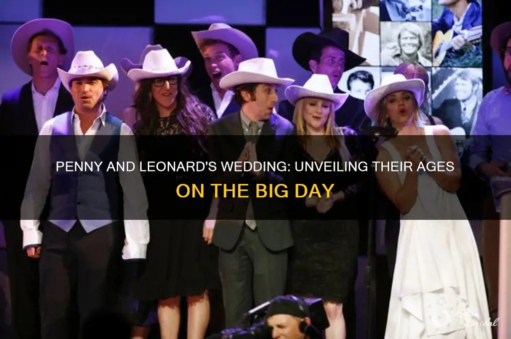 how old was penny and leonard on their wedding