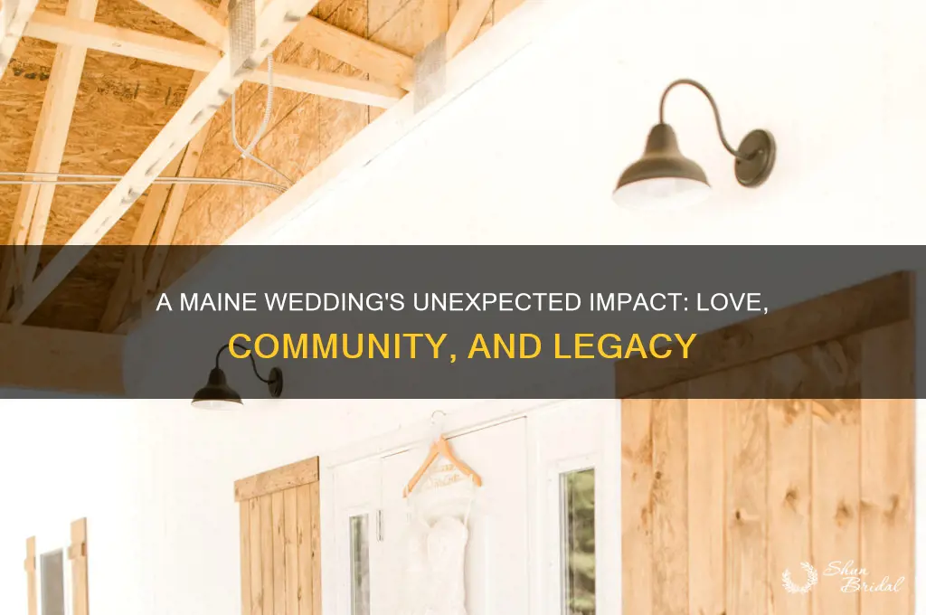 how one wedding in Maine