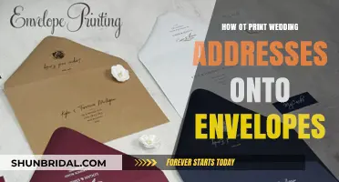 Printing Wedding Envelopes: A Step-by-Step Guide to Addressing