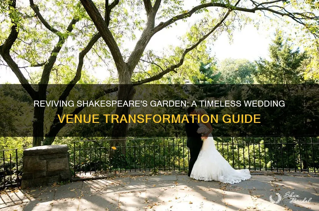 how ot revserse the shakespear garden for wedding