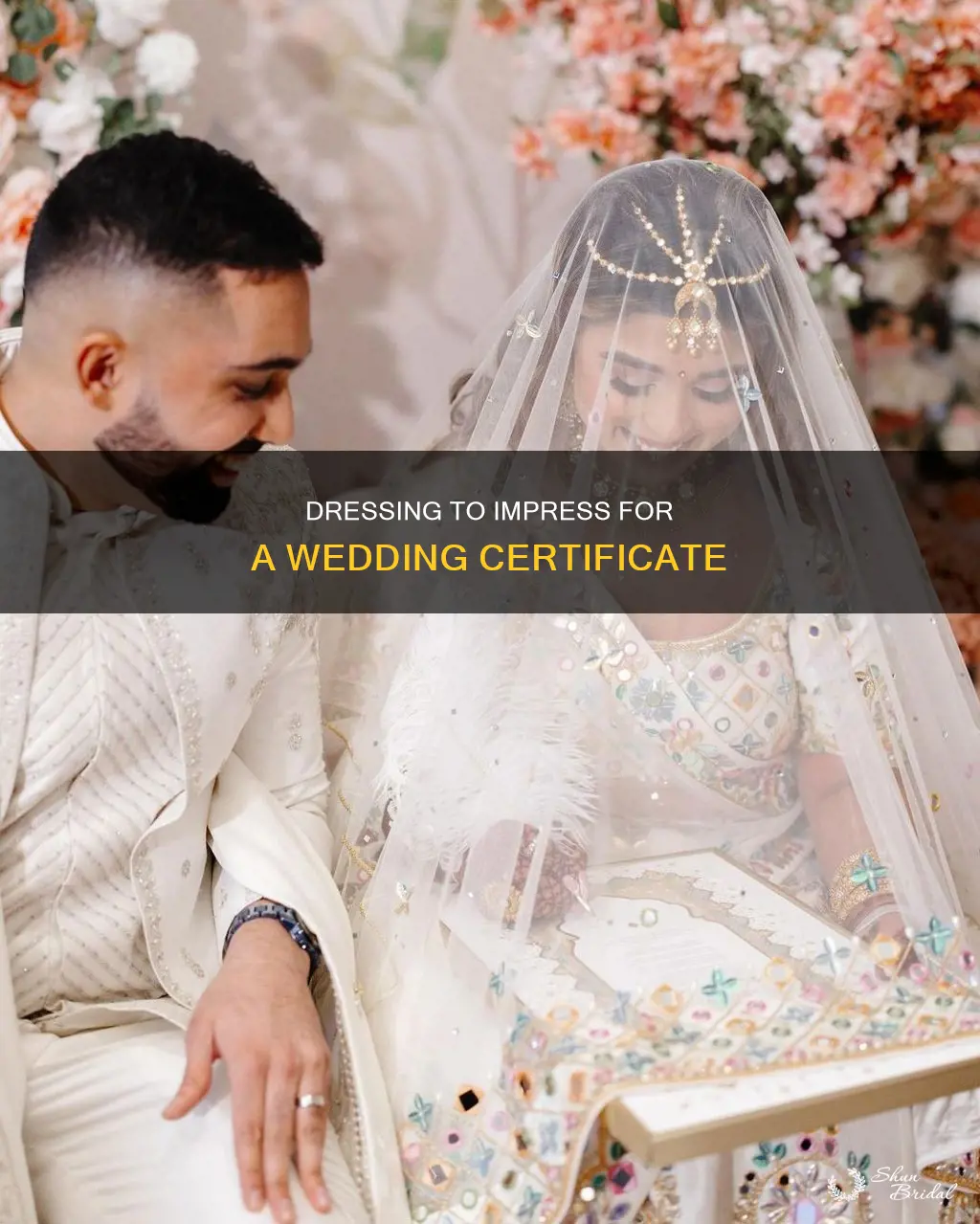how people dress to get wedding certificate