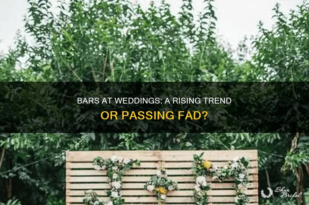how popular are bars for weddings