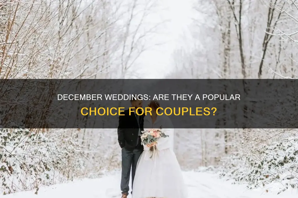 how popular are december weddings
