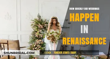 Renaissance Weddings: The Surprising Speed of Marital Unions