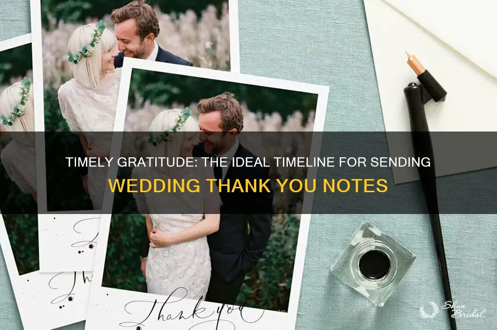 how quickly should wedding thank you notes be sent