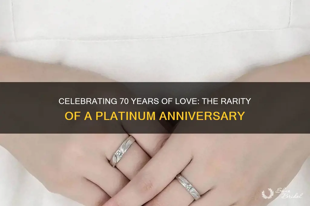 how rare is a 70th wedding anniversary