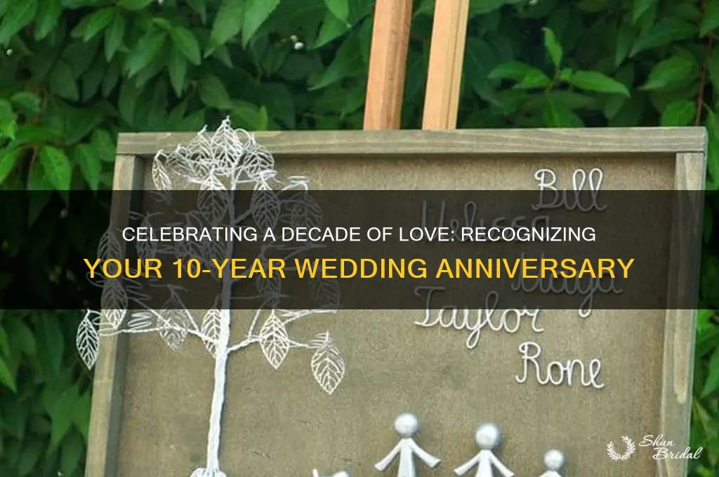 how recognize 10 year wedding anniversary