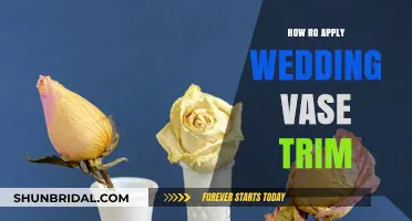 Mastering Wedding Vase Trim: A Step-by-Step Application Guide