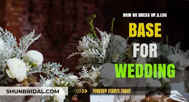 Style Your Log Base for the Perfect Wedding