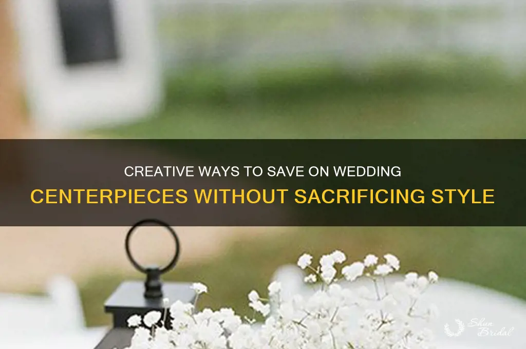 how save on wedding centerpieces
