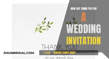 Expressing Gratitude: Wedding Invitation Thanks