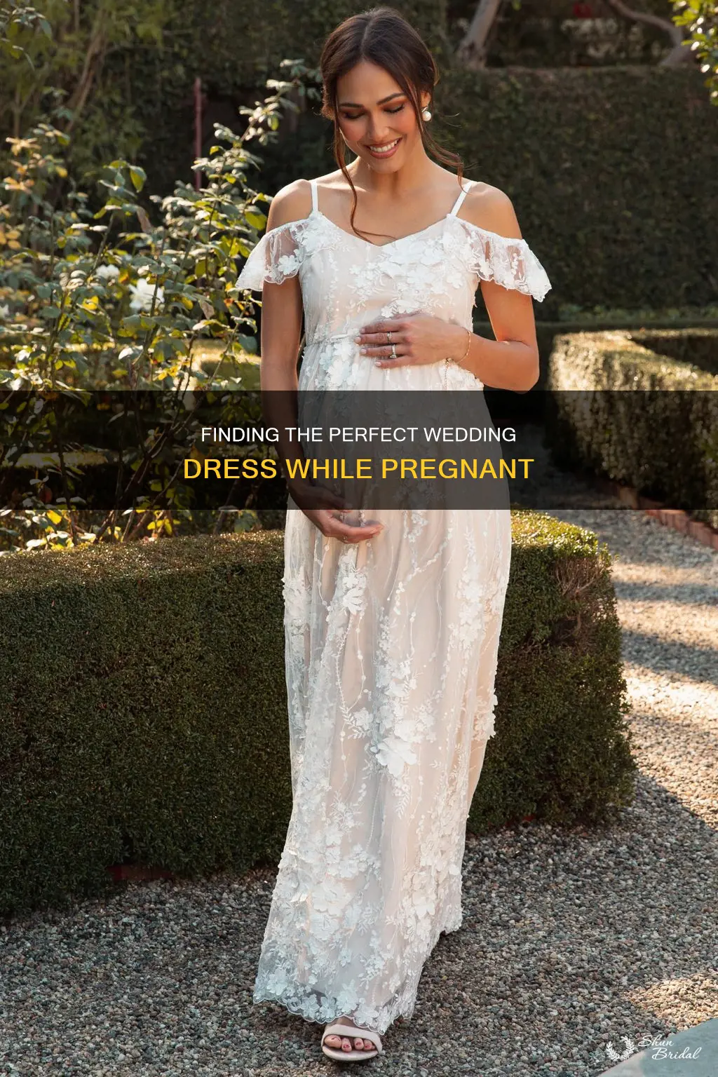 how shop wedding dresses pregnany