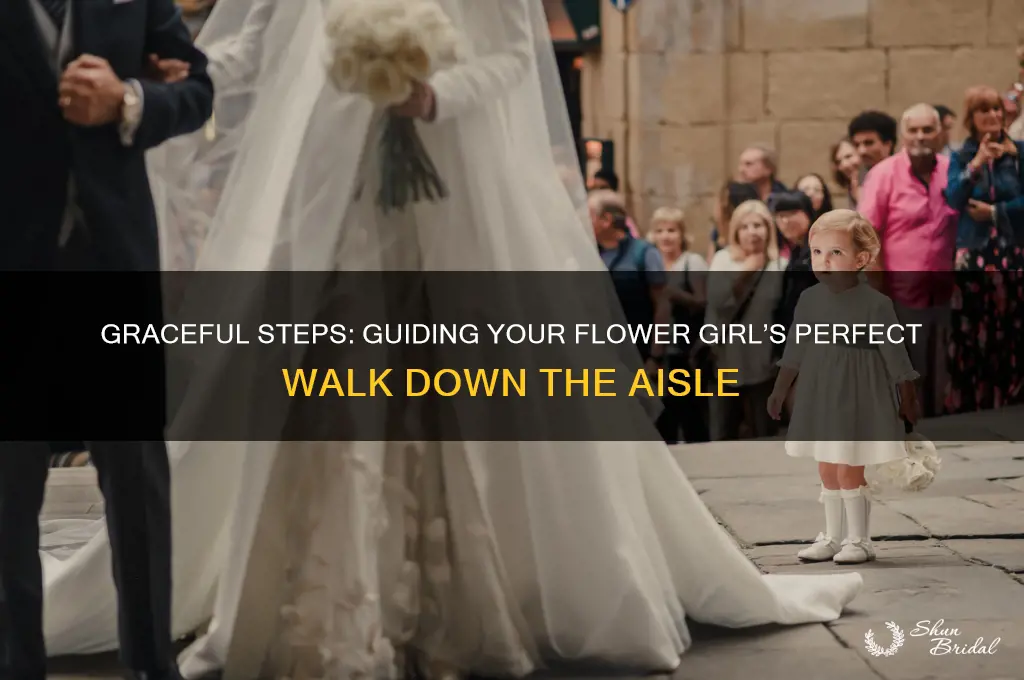 how should a flower girl walk