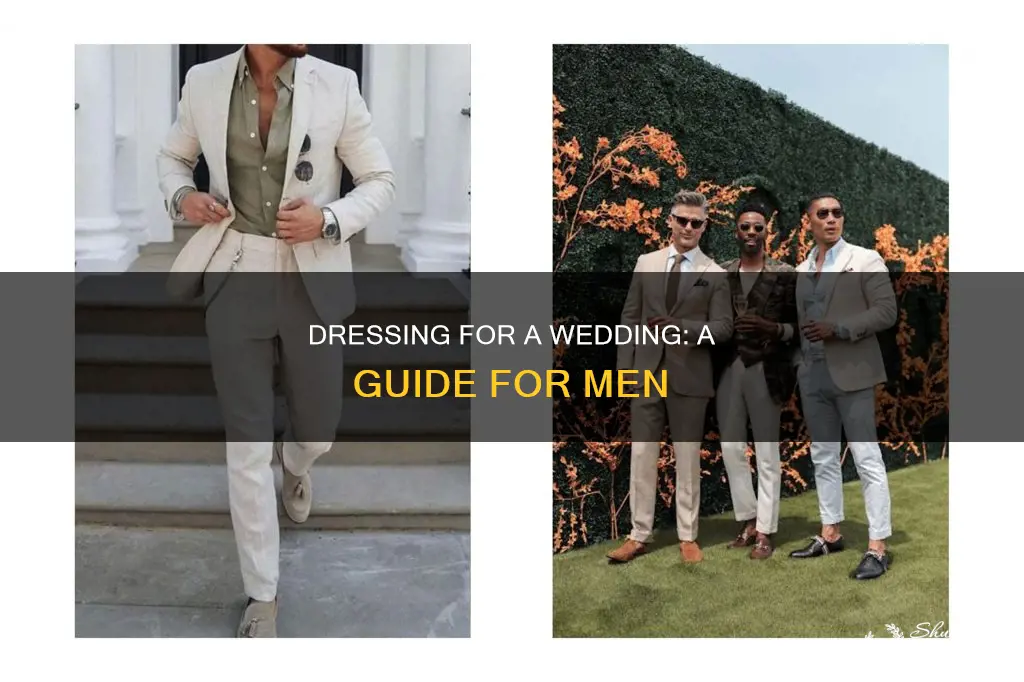 how should a male dress for a wedding