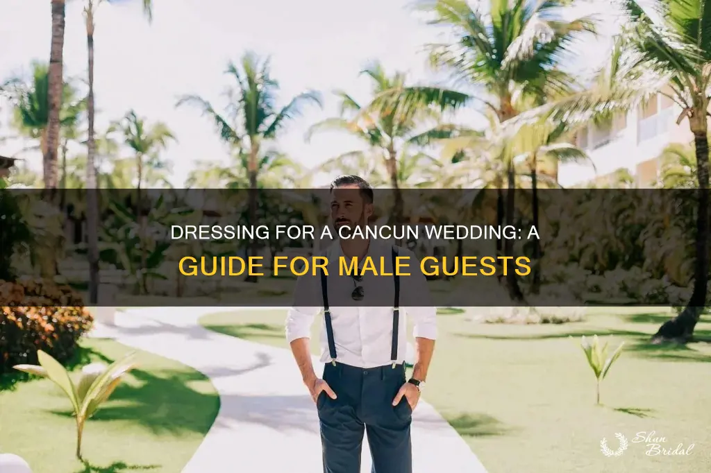 how should a male guest dress for a cancun wedding