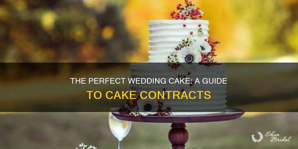 how should a wedding cake contract look