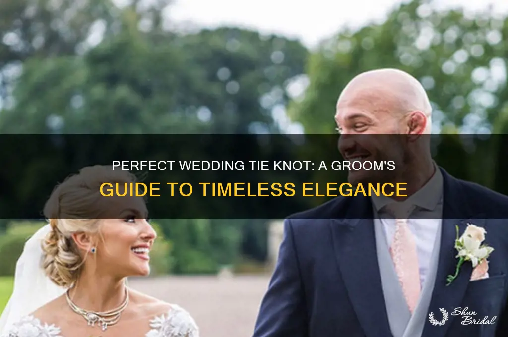 how should I knot my tie for my wedding