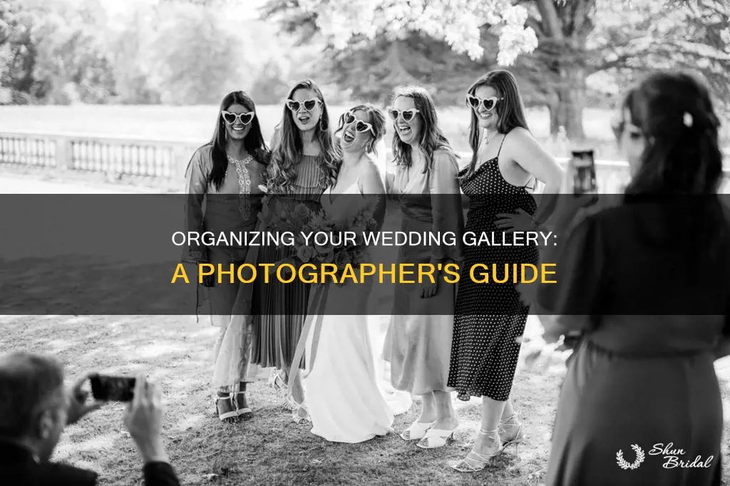 how should I organize the wedding gallery photographer