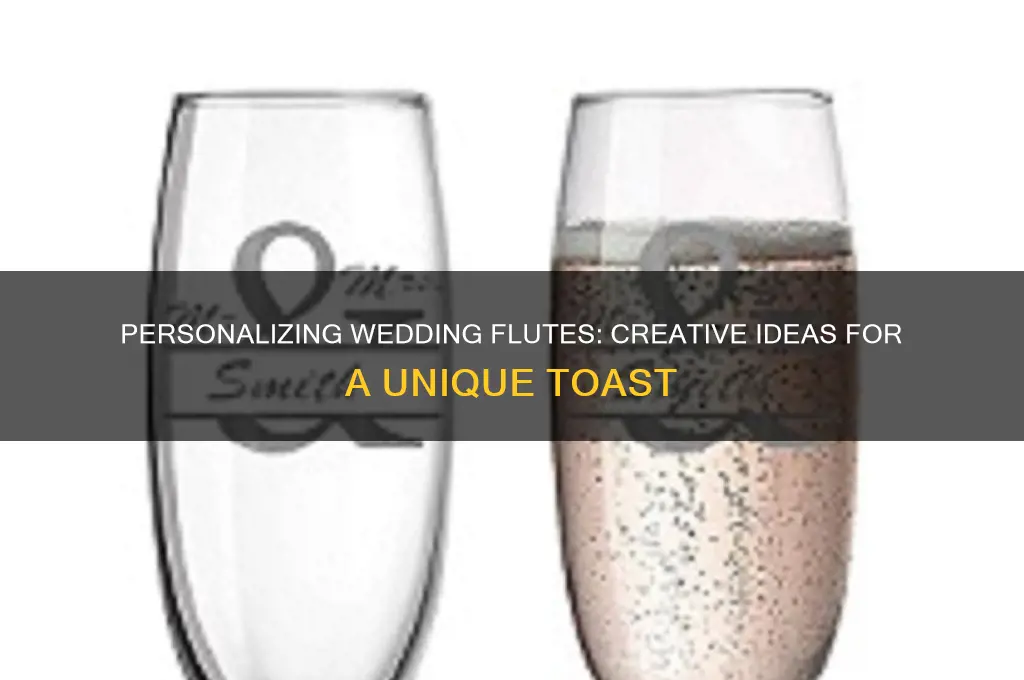 how should I personalize wedding flutes