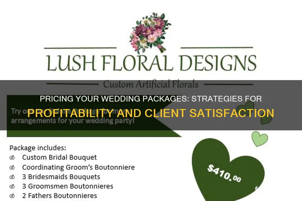 how should I price my wedding packages