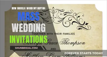 Wording Your Nuptial Mass Wedding Invites: A Simple Guide