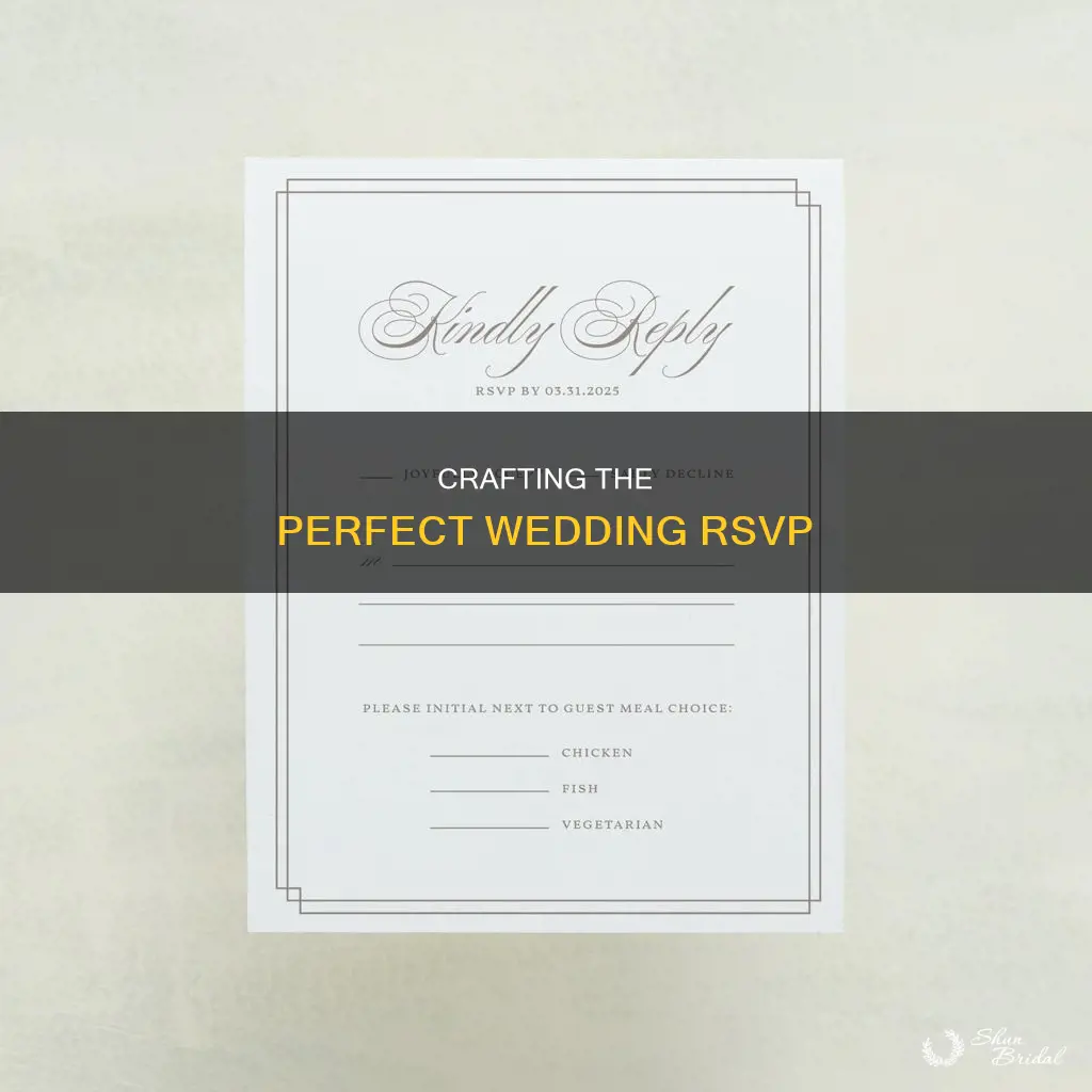 how should rsvp wedding be written