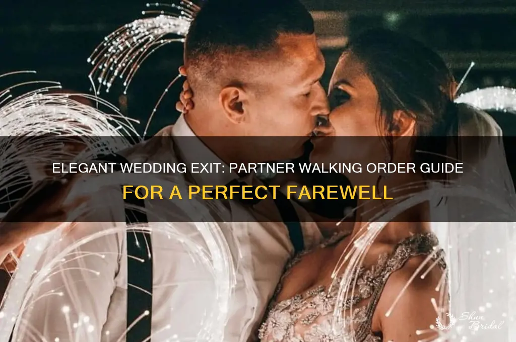 how should the partners in a wedding walk out