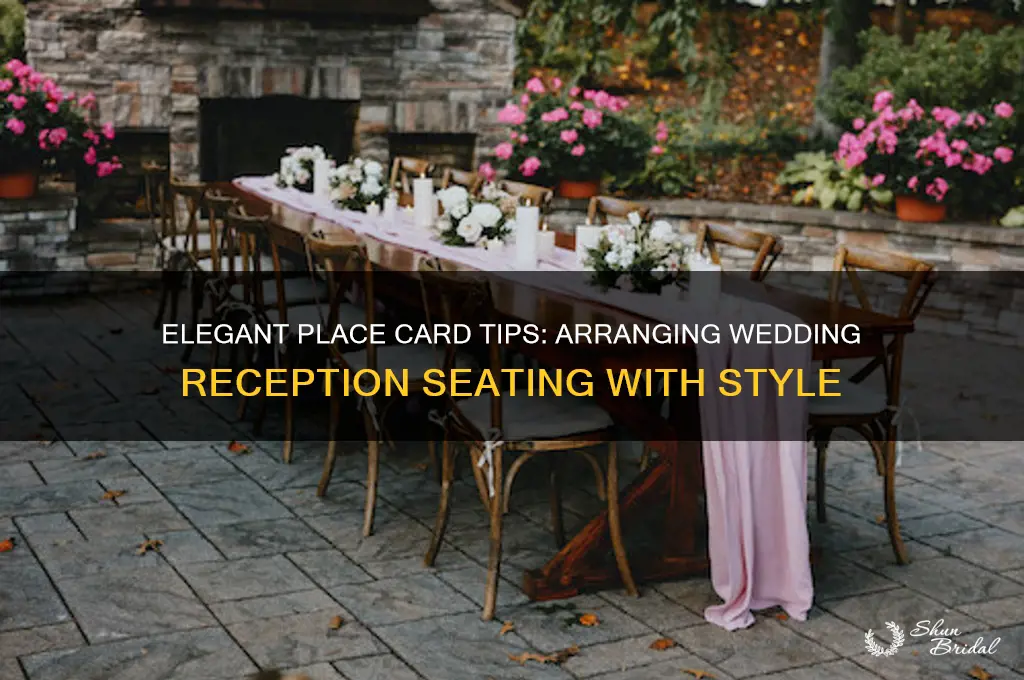 how should wedding reception place cards be ordered