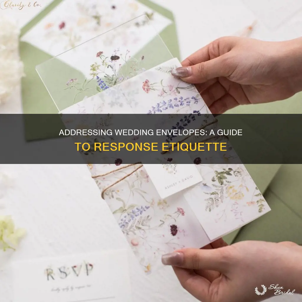 how should wedding response envelopes be addressed