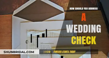 Addressing a Wedding Check: Whom Should You Write It To?
