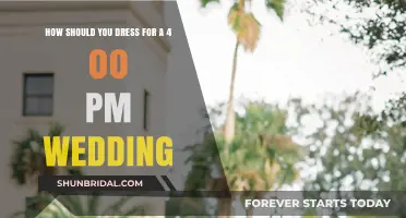 Attire Guide: 4 PM Wedding Style