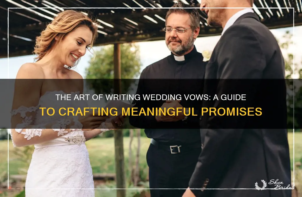 how should you write wedding vows and how many