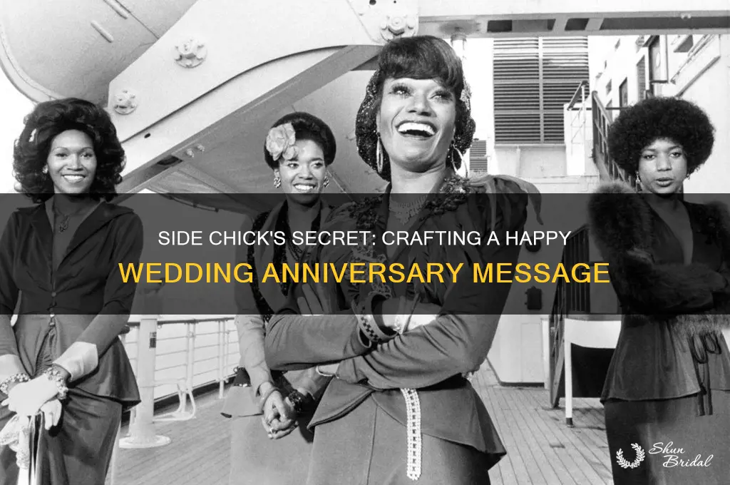 how side chicks tell their man happy wedding anniversary