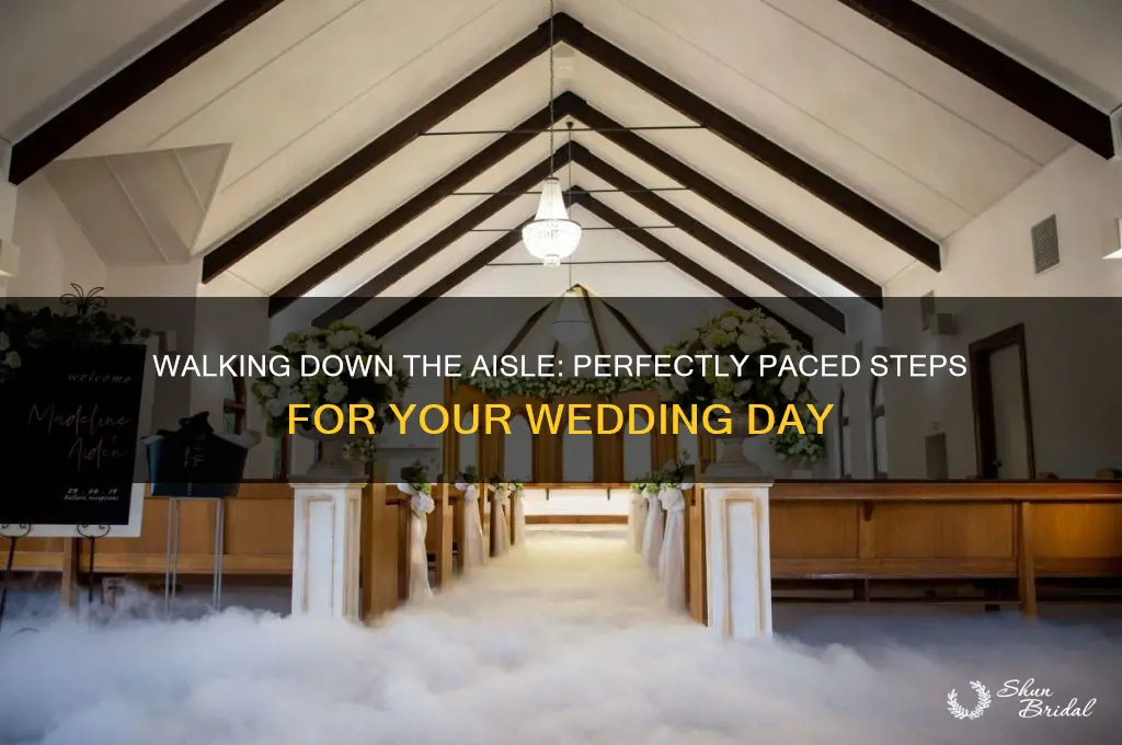 how slow to walk down aisle wedding