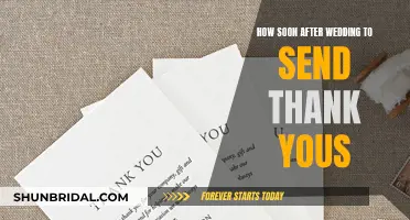 When to Send Wedding Thank-Yous: Timely Gratitude