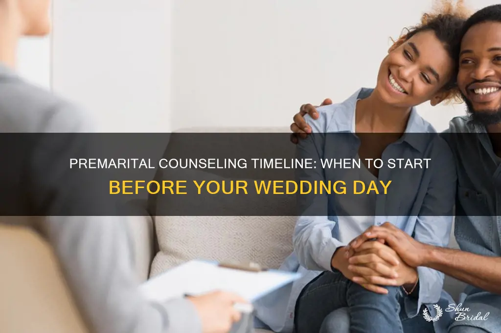 how soon before a wedding should we do premarital counseling