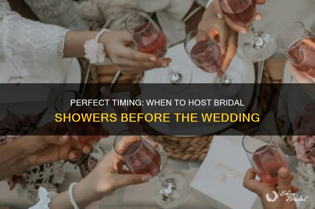 how soon before wedding do you do showers