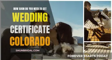 When to Get Your Colorado Wedding Certificate