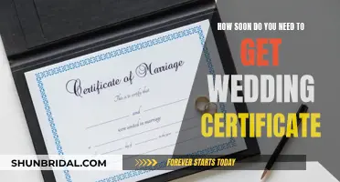 When to Get Your Wedding Certificate Finalized