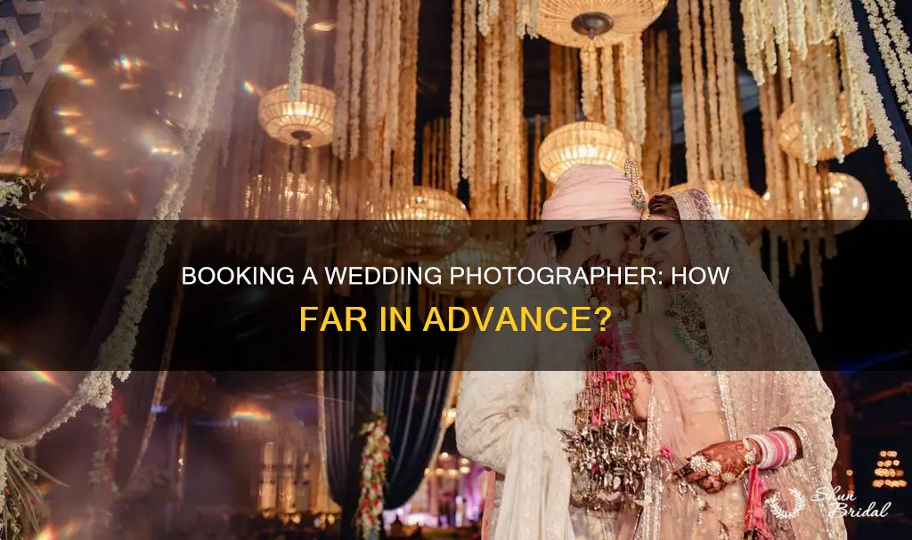how soon do you need to reserve photographer for wedding