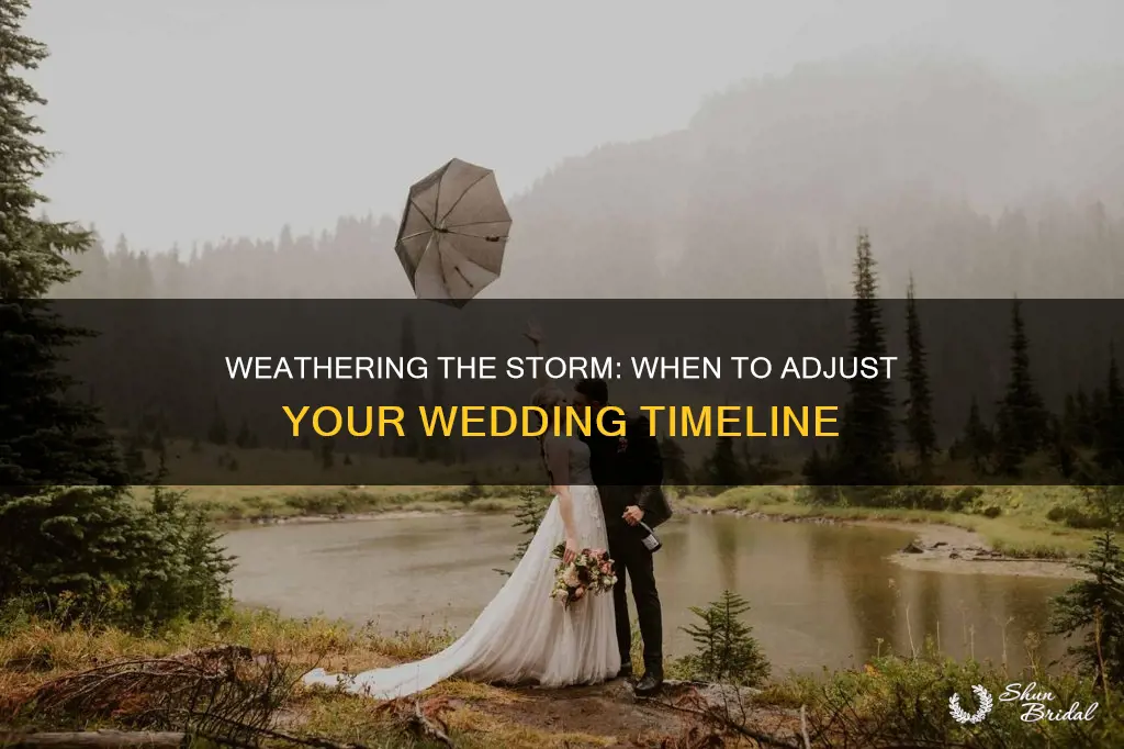 how soon should I change wedding plans because of forecast