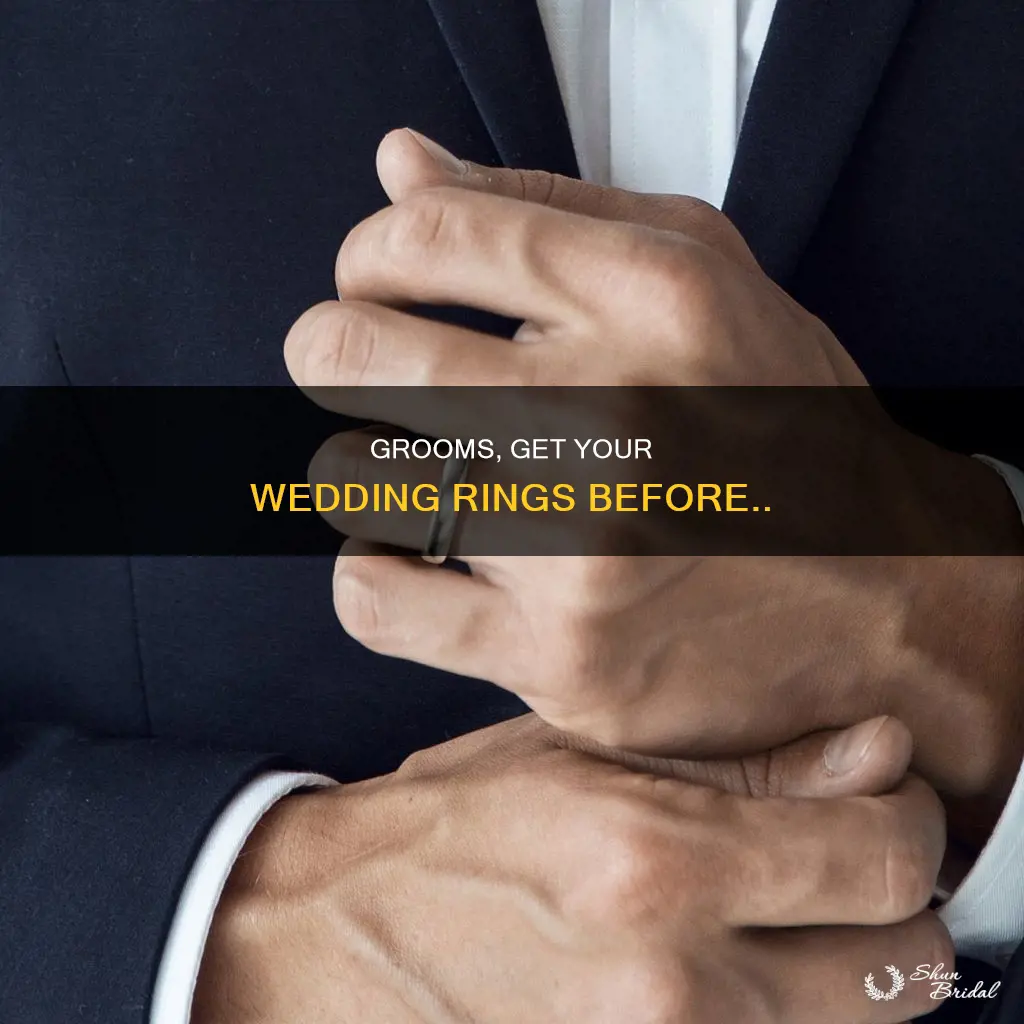 how soon should the groom get his wedding ring
