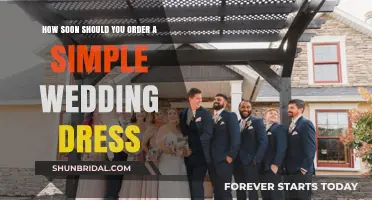 When to Order Your Simple Wedding Dress